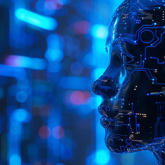 robotic face image