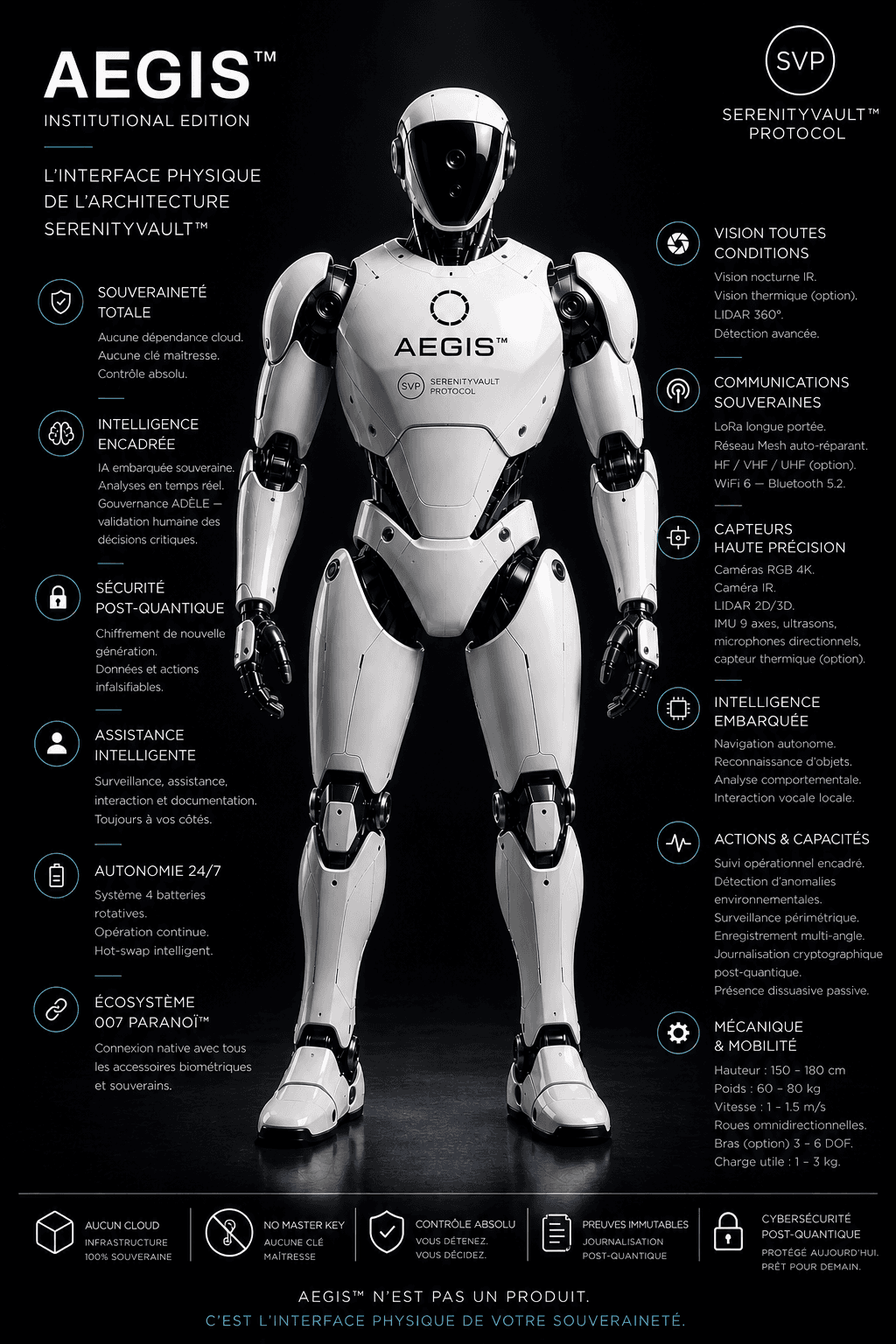 AEGIS™ humanoïde officiel — édition institutionnelle
