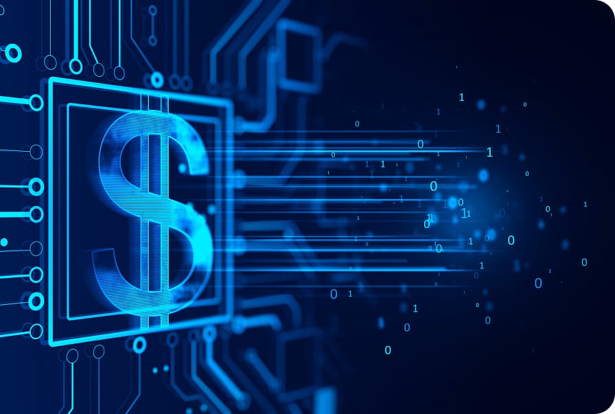 Carte de Circuit Numérique avec Signe Dollar